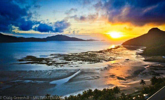 Sunrise on Hamo, the only sun seen on day 4 - Audi Hamilton Island Race Week 2012 © Craig Greenhill / Saltwater Images http://www.saltwaterimages.com.au